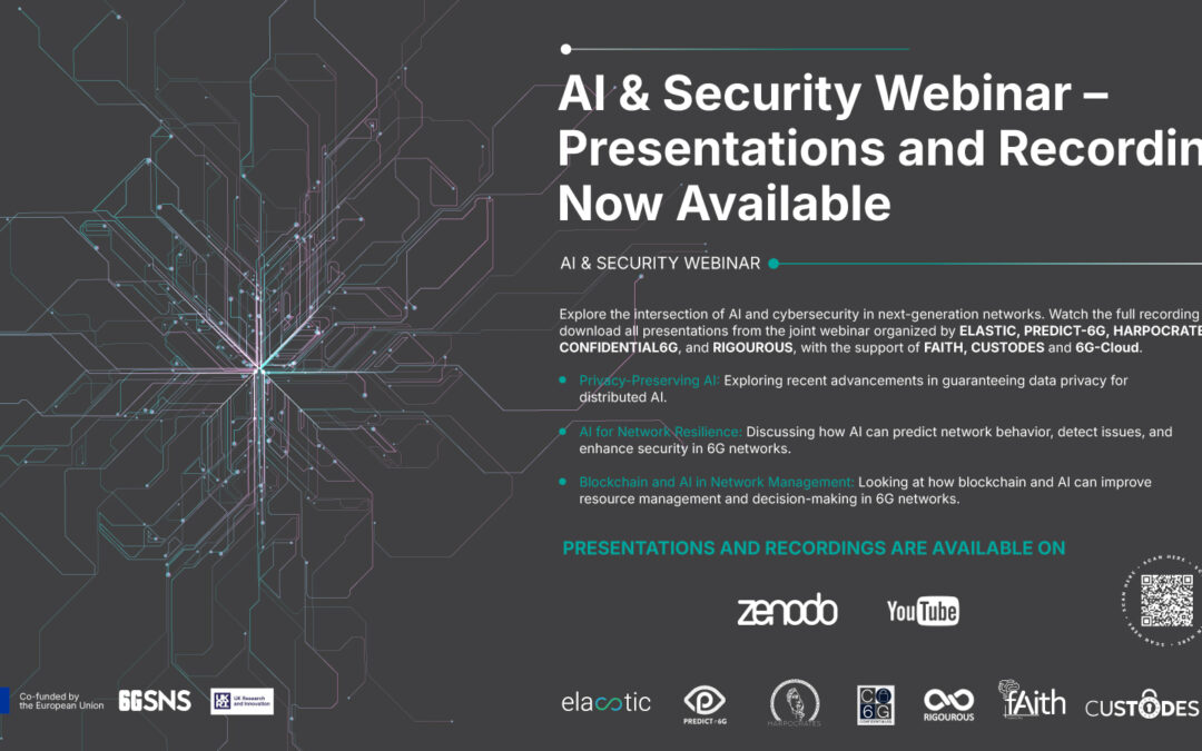 Recordings and Presentations from the AI & Security Webinar Now Available