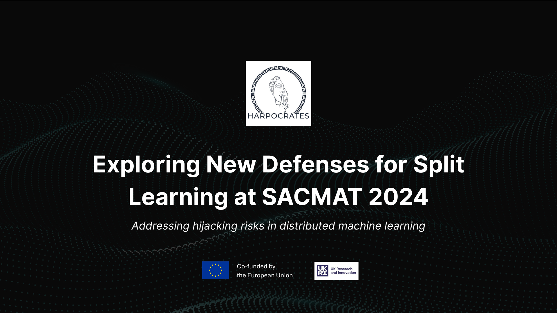 Exploring New Defenses for Split Learning at SACMAT 2024