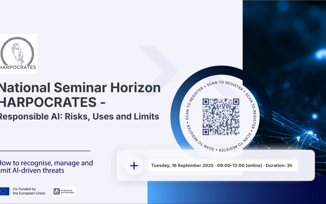 National Seminar Horizon HARPOCRATES — Responsible AI: Risks, Uses and Limits